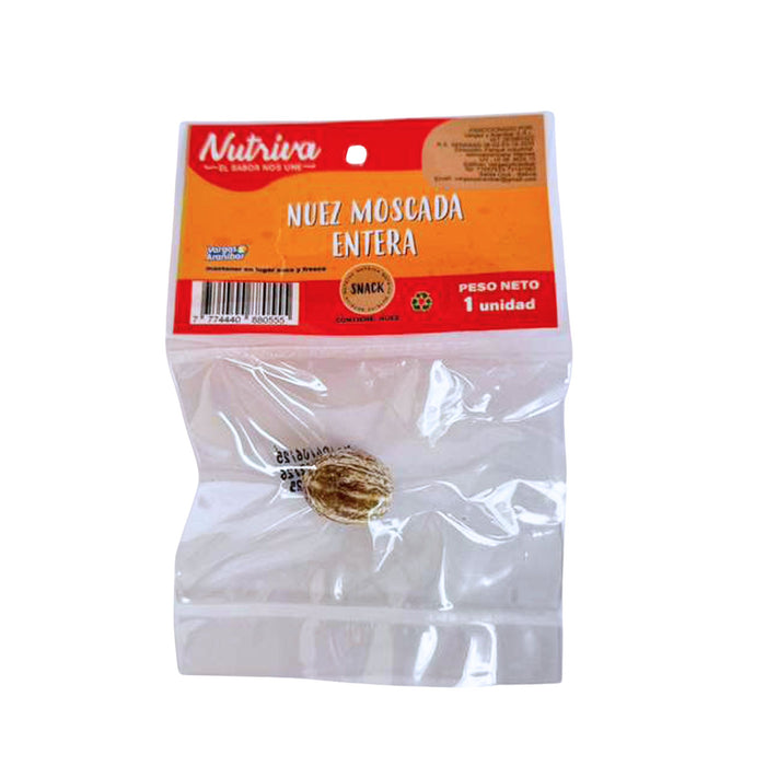 Nuez Moscada Nutriva Entera X Unidad