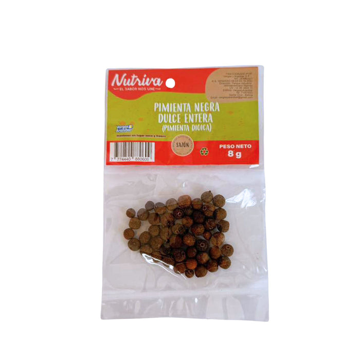 Pimienta Negra Dulce Nutriva Entera X 8G