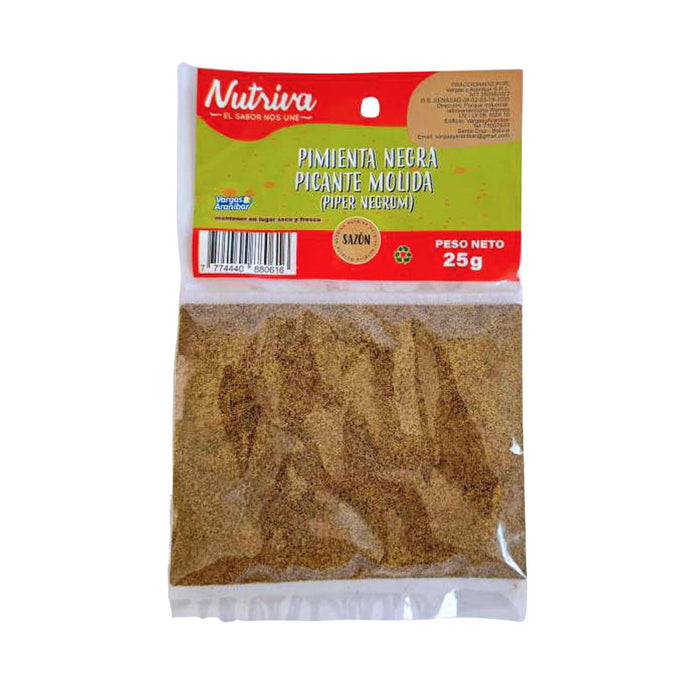 Pimienta Negra Picante Nutriva Molida X 25G