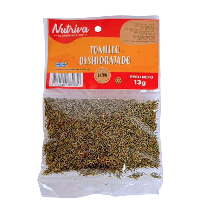 Tomillo Deshidratado Nutriva X 13G