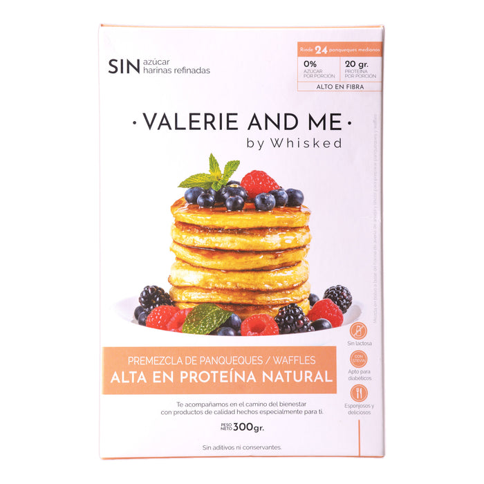 Premezcla Panqueque Waffles Valerie Proteina Natural X 300G