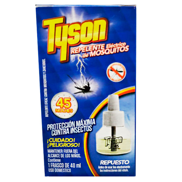 Tyson Repelente Electrico Repuesto X 40Ml