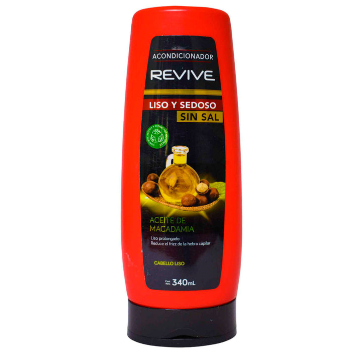 Revive Acondicionador Liso Y Sedoso Sin Sal X 340Ml