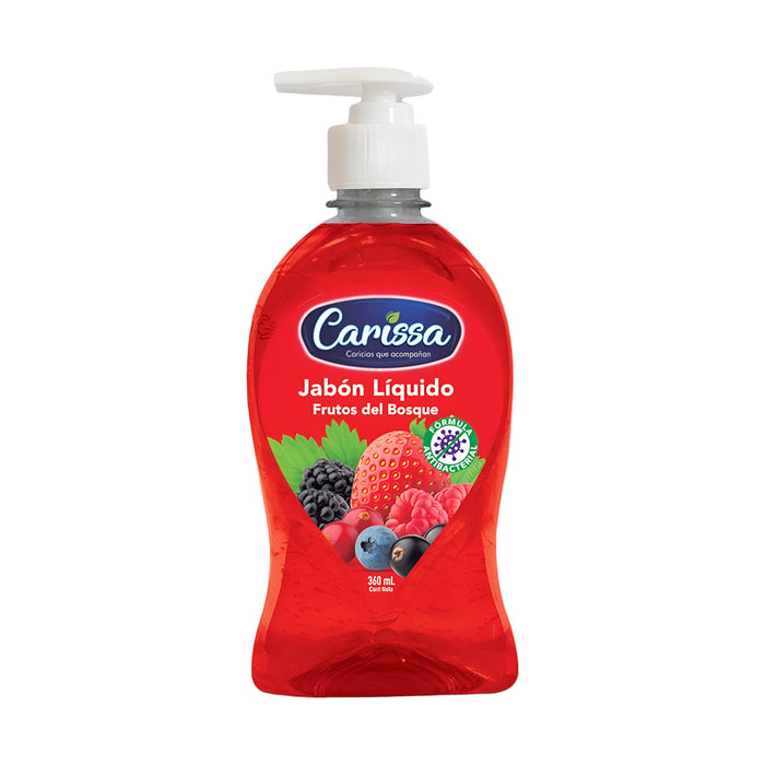 Jabón Liquido Carissa Frutos Del Bosque Con Dosificador X 360Ml