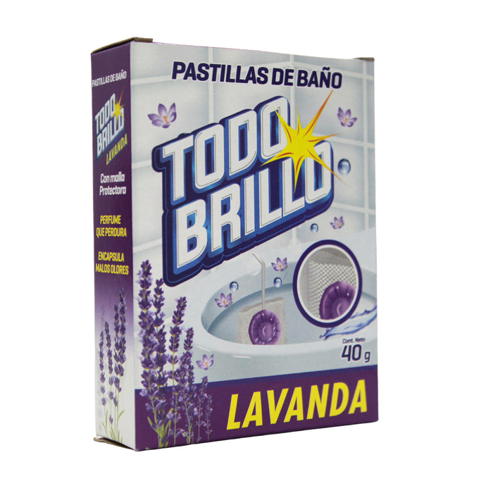 Todo Brillo Pastillas D/Bano X 40Gr Lavanda