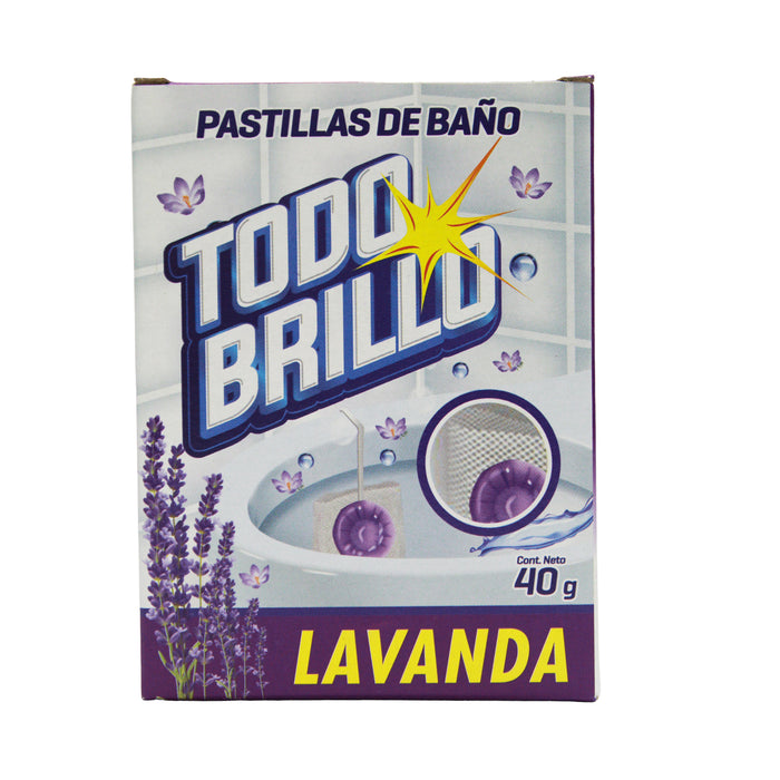 Todo Brillo Pastillas D/Bano X 40Gr Lavanda