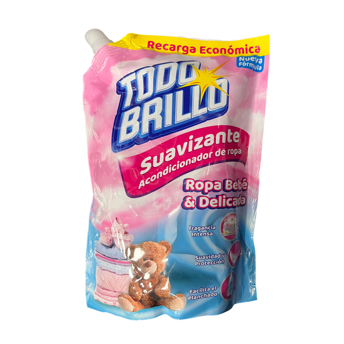 Suavizante Todo Brillo Ropa Bebe Delicada Doy Pack X 800 Ml