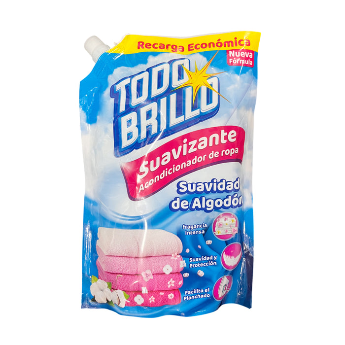 Suavizante Todo Brillo Suavidad De Algodón Doy Pack X 800 Ml