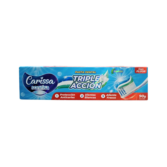 Pasta Dental Carissa Triple Acción Menta X 90G