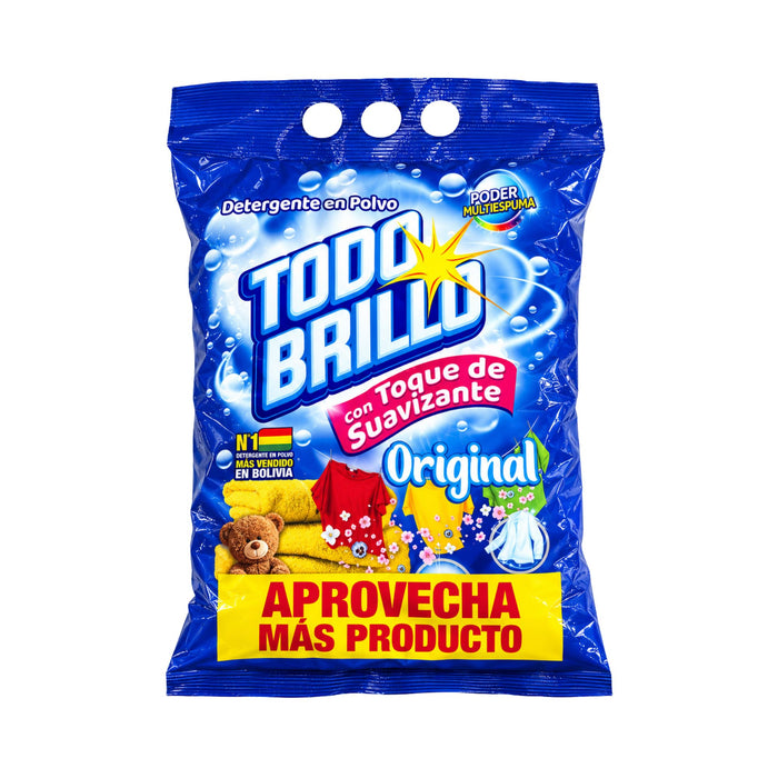 Pack Detergente En Polvo Todo Brillo Original 2 X 500G