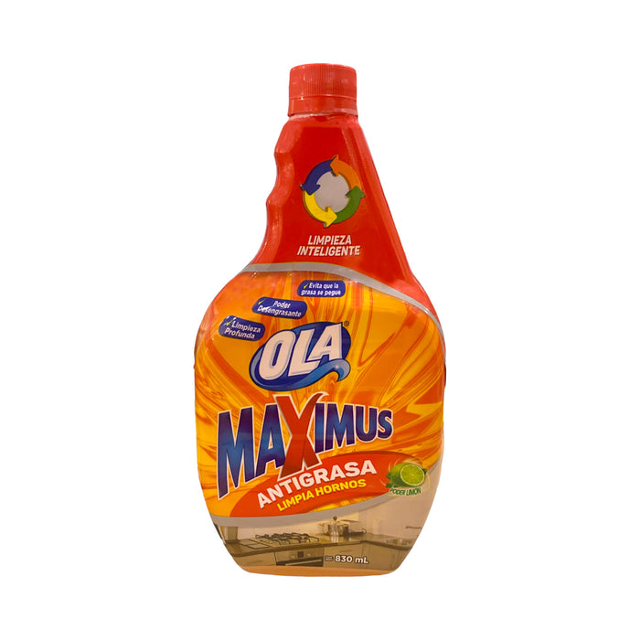 Limpia Hornos Ola Maximus Antigrasa Recarga X 830Ml