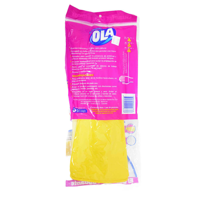 Guantes Domésticos Corrugados Talla M