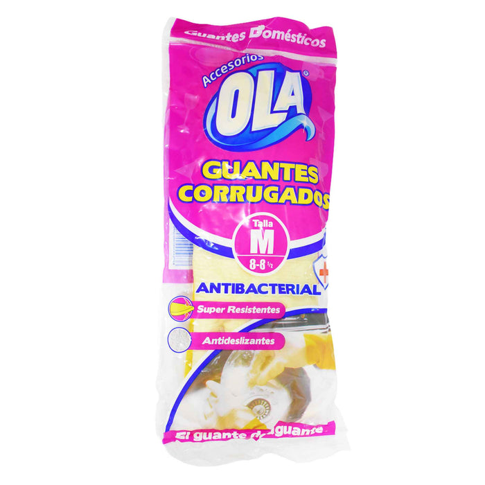 Guantes Domésticos Corrugados Talla M