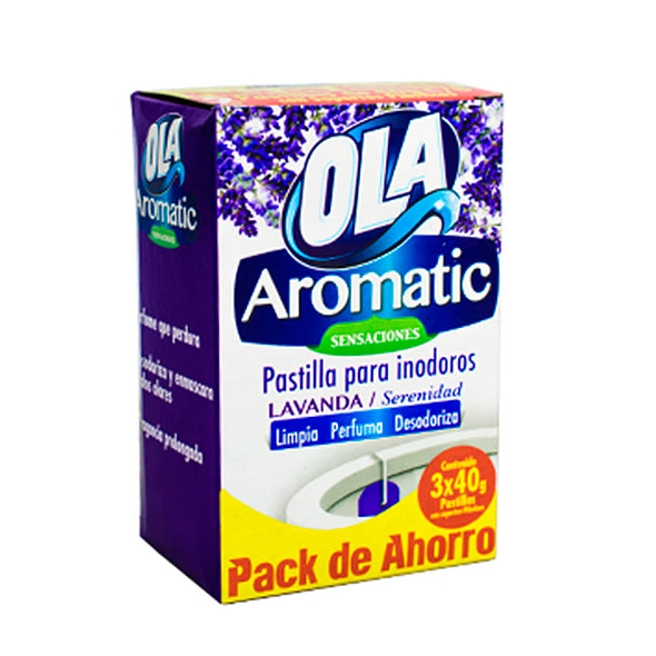 Ola Pack Aromatic Lavanda Pastilla Para Inodoro X 40G