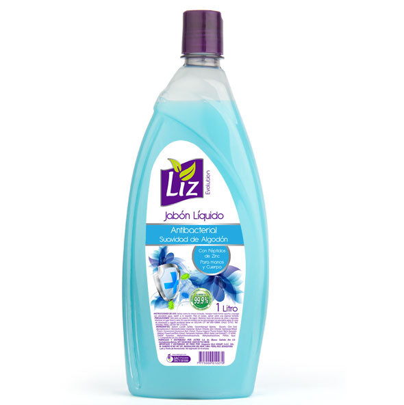 Liz Jabon Liquido Antibacterial Suavidad De Algodon X 1 L