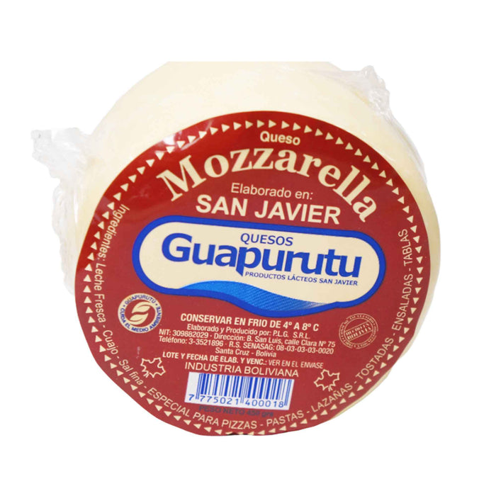 Guapurutu Queso Mozzarella Laminado X 450G