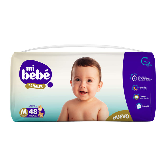 Pañal Mi Bebé M X 48 Unidades