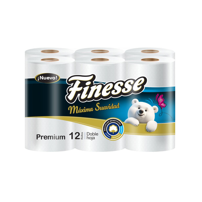 Papel Higiénico Finesse Dh Premium X 12 Rollos