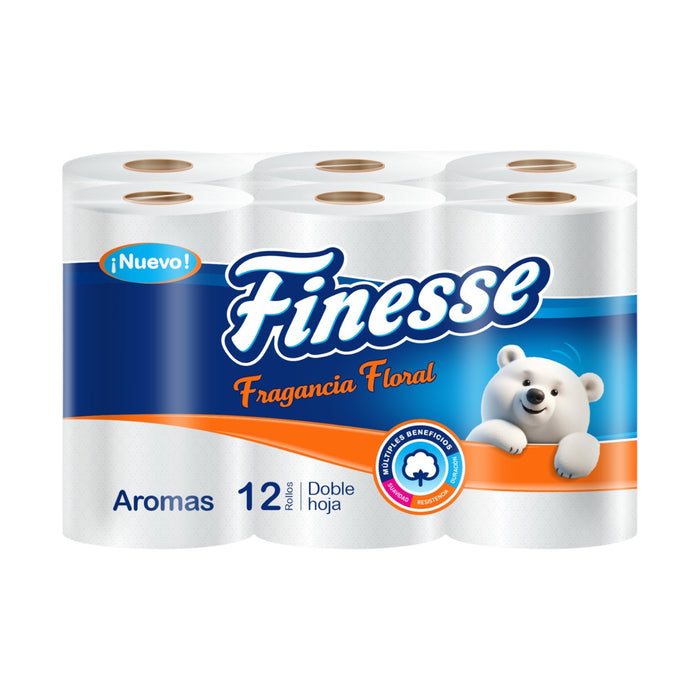 Papel Higiénico Finesse  Aromas Doble Hoja X 12 Rollos