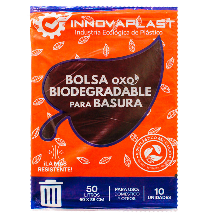 Bolsa Para Basura Innovaplast Bio 60 X 85Cm X 10 Unidades
