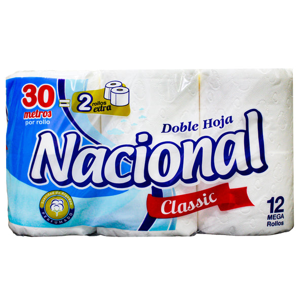 Nacional papel higienico dh classic celeste x 6 unidades — Amarket