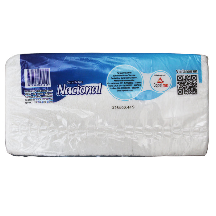 Nacional Servilletas Classic Paquete X 200 Unidades