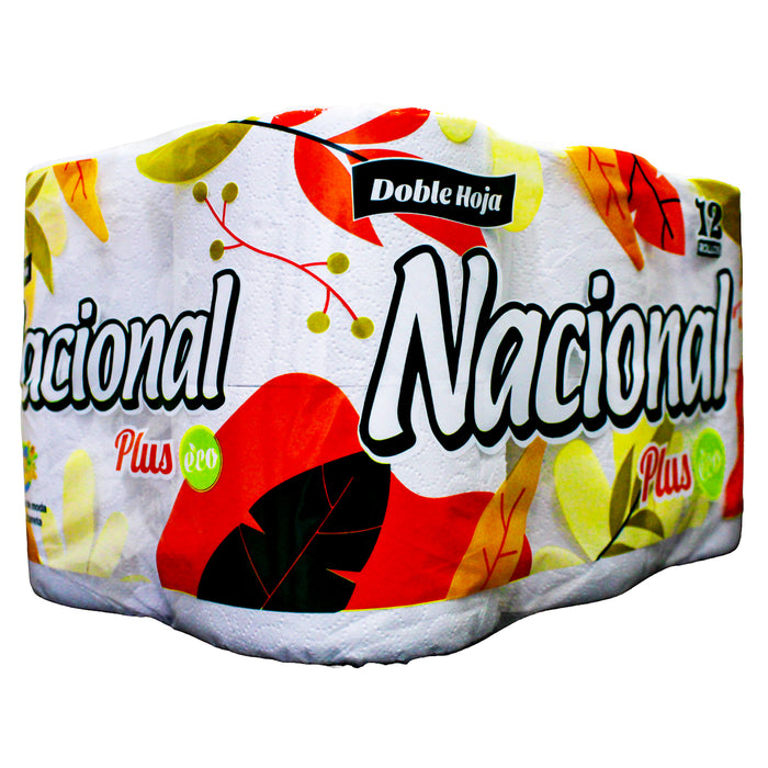 Nacional Plus Papel Higienico Dh Naranja Paquete X 12 Unidades