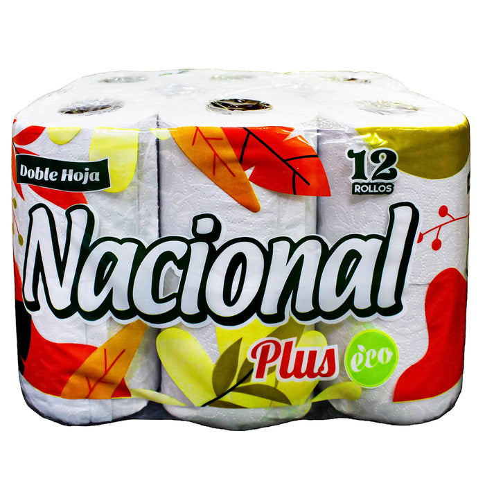 Nacional Plus Papel Higienico Dh Naranja Paquete X 12 Unidades