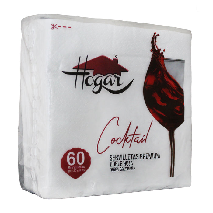 Hogar Cocktail Servilletas Premium Paquete X 60 Unidades