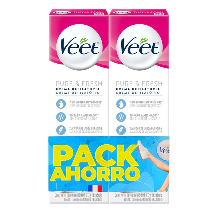 Pack Veet Crema Depilatoria X 2Unid/100Ml Piel Sensible