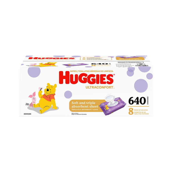 Toallitas Húmedas Ultra Confort Huggies Toallitas Caja X 640 Unidades