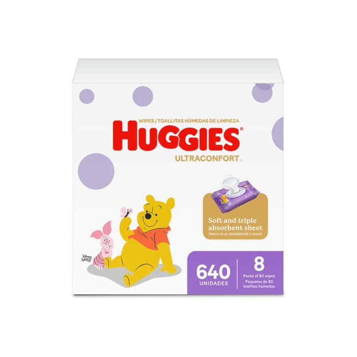 Toallitas Húmedas Ultra Confort Huggies Toallitas Caja X 640 Unidades