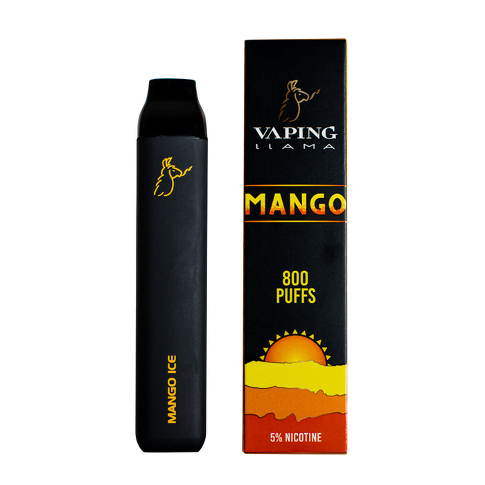 Vaping Llama 800 Puffs Mango Cigarro Electronico