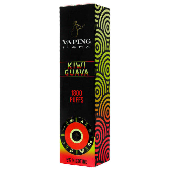 Vaping Llama Vape Kiwi Guava 1800 Puffs