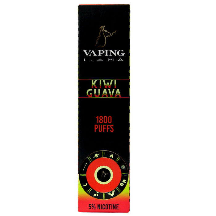 Vaping Llama Vape Kiwi Guava 1800 Puffs