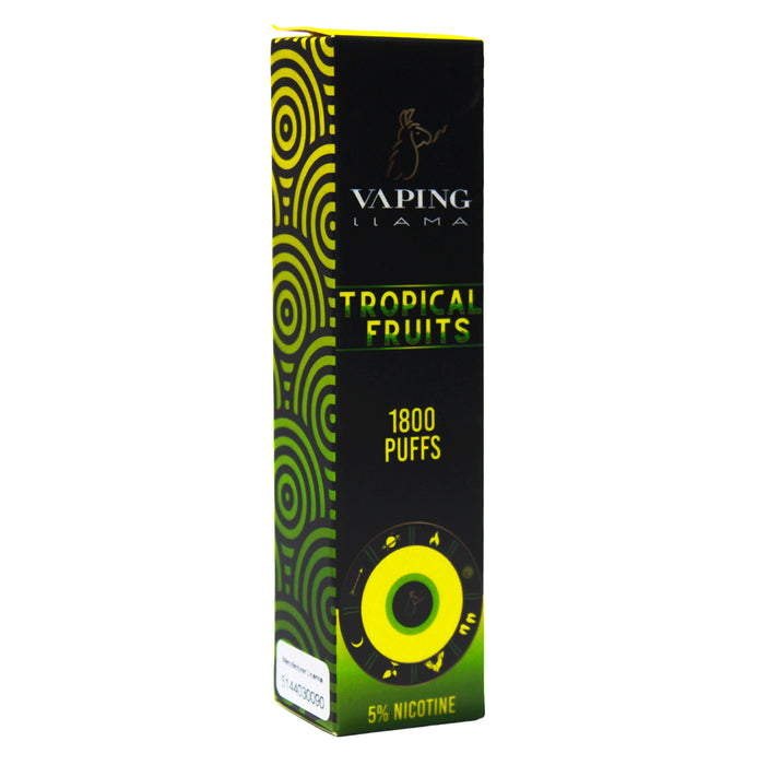 Vaping Llama Vape Tropical Fruits 1800 Puffs