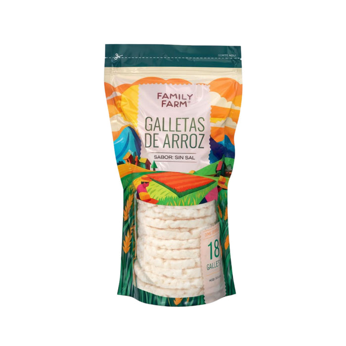 Galletas De Arroz Family Farm Sin Sal X 110G