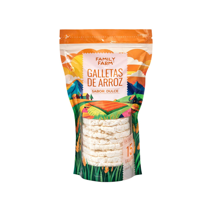 Galletas De Arroz Family Farm Dulce X 110G