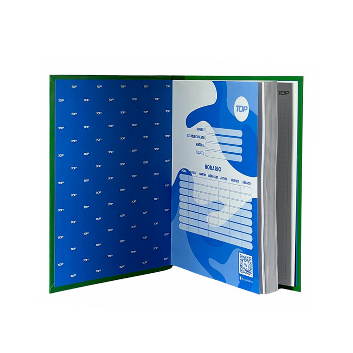 Top Cuaderno Empastado Pleno Medio Oficio X 200 Hojas