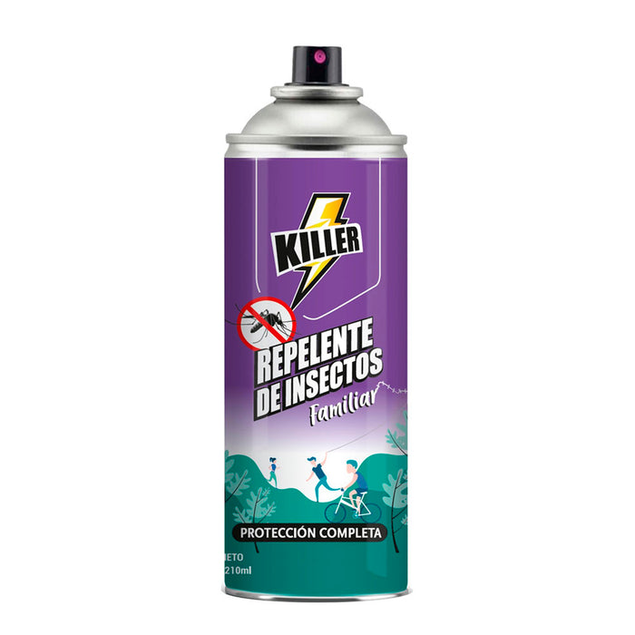 Repelente De Insectos Killer Insecticida Familiar X 210Ml