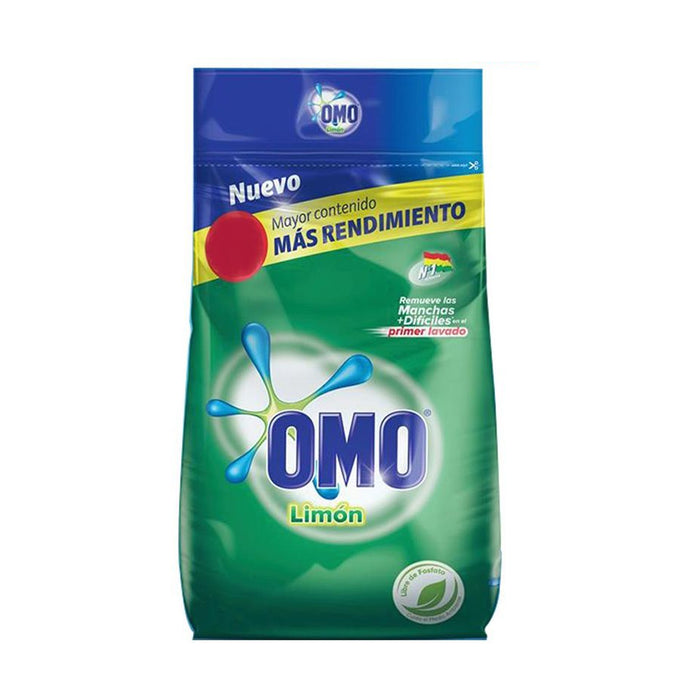 Detergente En Polvo Omo Limon Con Jabon X 3.8Kg