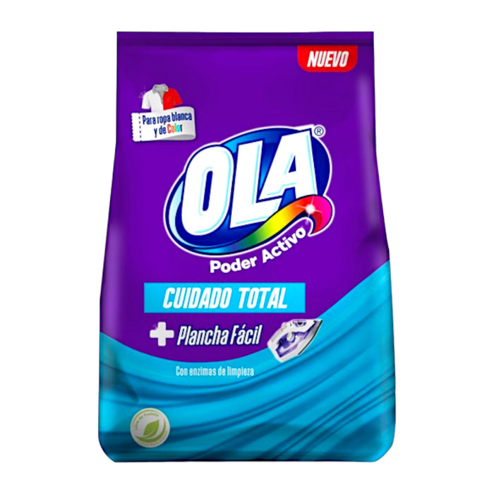 Detergente En Polvo Ola Poder Activo Cuidado Total X 2Kg