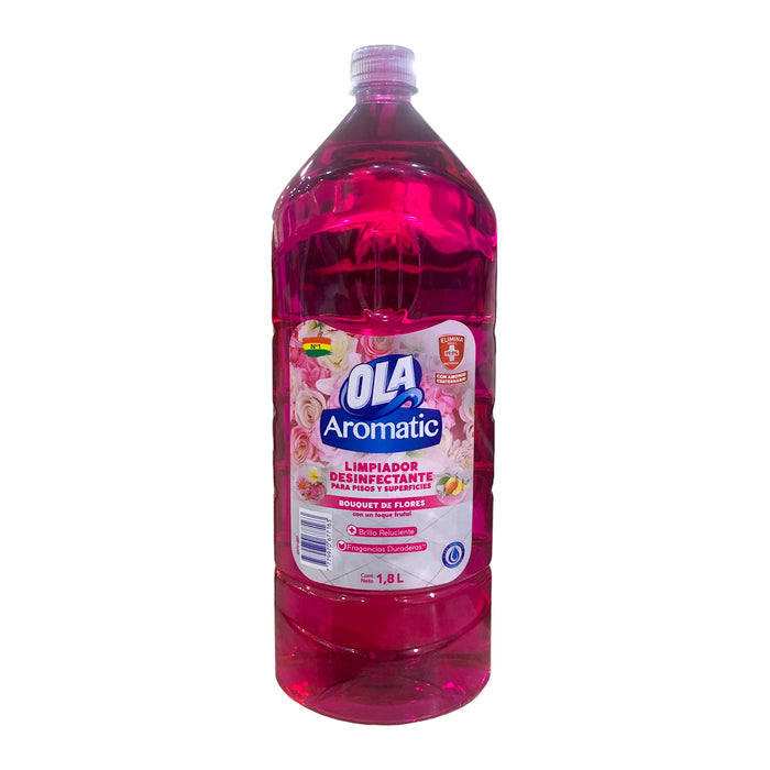 Limpiador Desinfectante Ola Aromatic Bouquet De Flores X 1.8 L