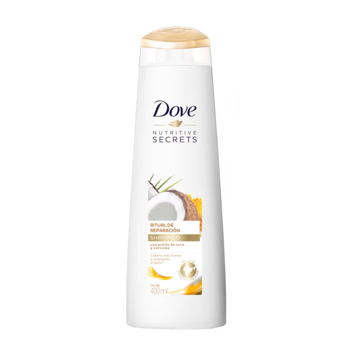Pack Dove Shampoo / Acondicionador Ritual Reparador Coco + Espejo Led