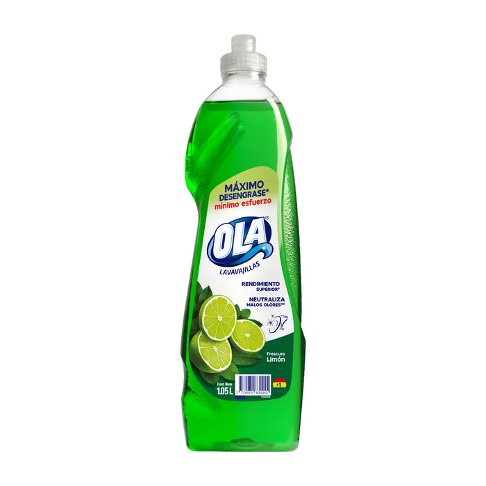 Lavavajillas Ola Frescura Limón Botella X 1.05L