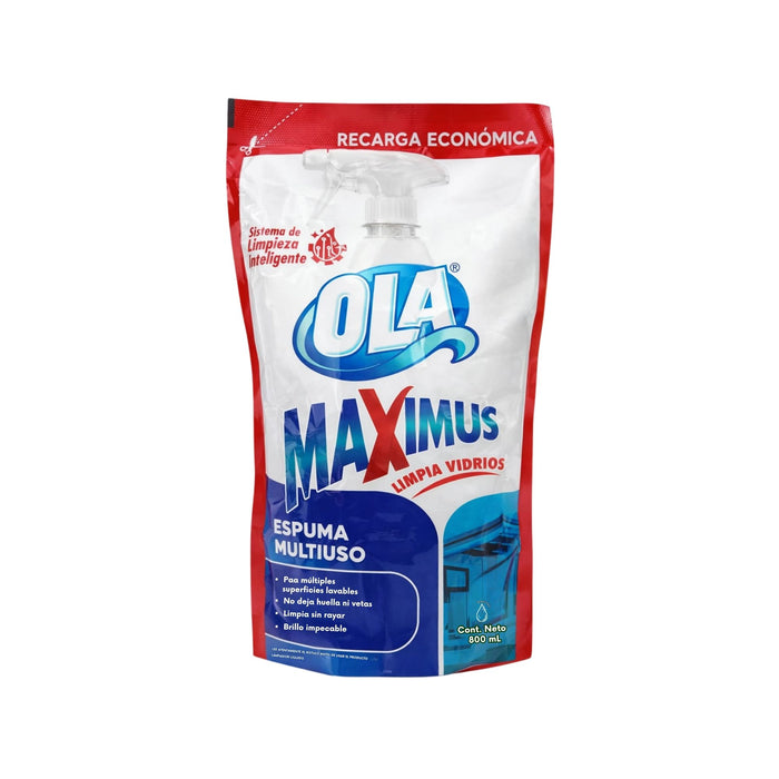 Limpia Vidrios Ola Maximus Multiuso Doypack X 800Ml