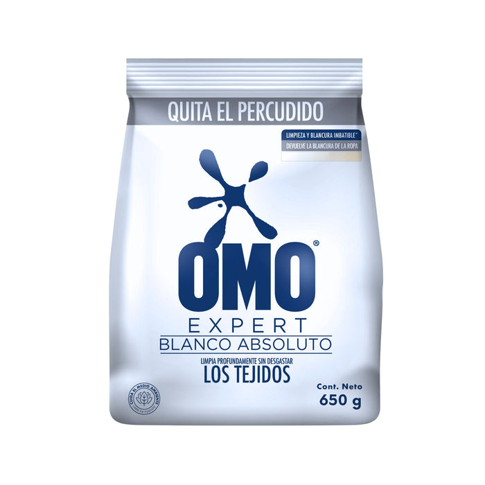 Detergente Omo Polvo Blanco Absoluto Bolsa X 650G