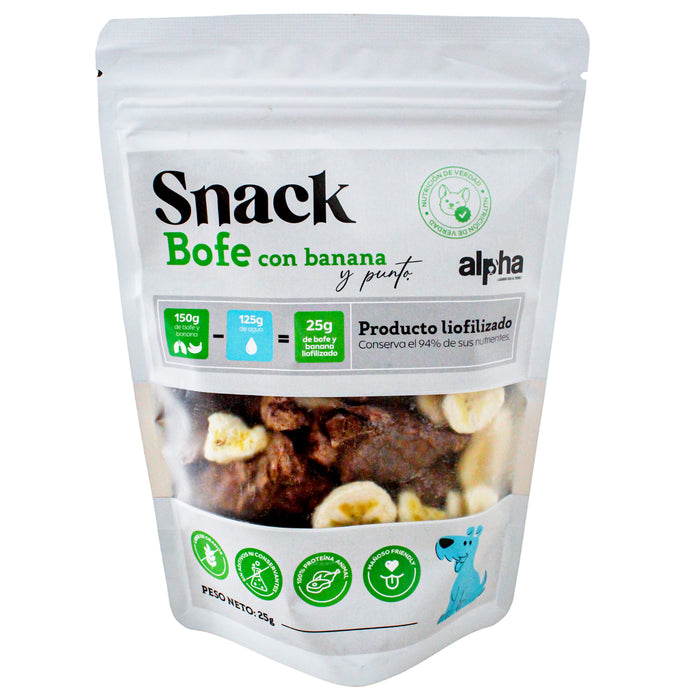 Snack Liofilizado De Bofe Y Banana X 25G