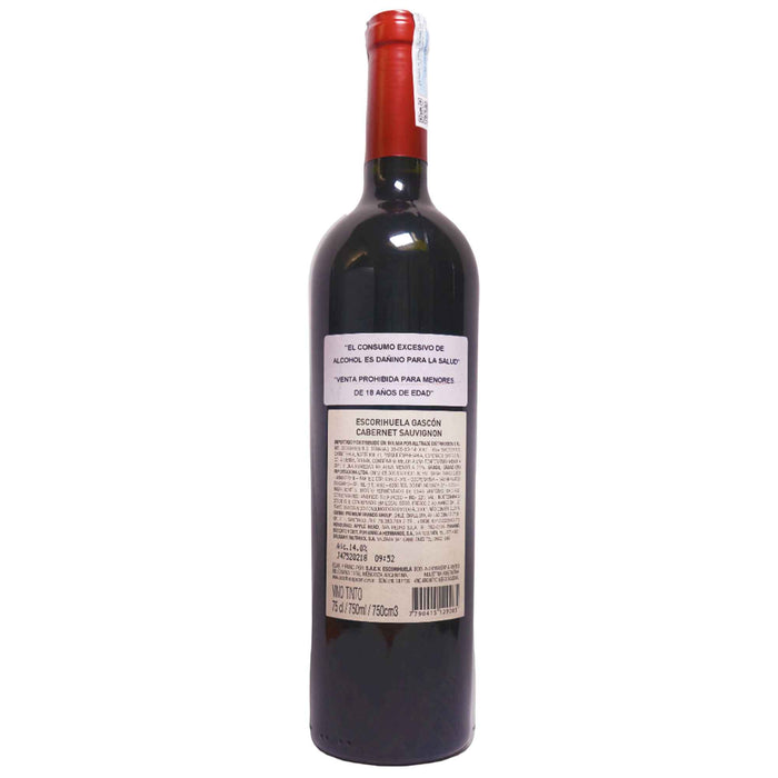 Vino Tinto Escorihuela Gascón Cabernet Sauvignon X 750Ml