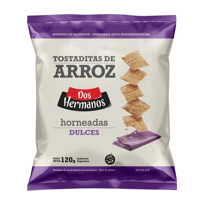 Tostaditas De Arroz Dos Hermanos Dulces X 120G